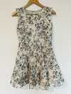 Ava & Yelly Girls Fit & Flare Dress Sz 14 Floral Eyelet Flutter Sleeve Easter