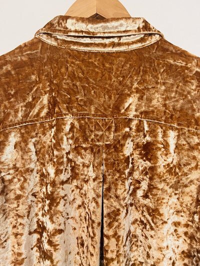 Rock and Roll Denim Women's Velvet Long Sleeve Button Down Shirt - RRWSODR0BJ