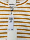 INDUSTRY NWT Womens Striped Flutter Sleeve Pima Cotton Top Sz XL Soft Feminine