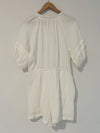 KNOX ROSE Romper Sz L Short Sleeve 100% Cotton Gauze Shorts One Piece Boho