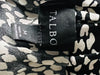 TALBOTS Black/White Spotted Print Ruffle Tiered Skirt Sz M Causal Midi