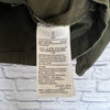 OLD NAVY Olive Green Floral Embroidered Jacket Sz S Chambray Field Cargo Boho