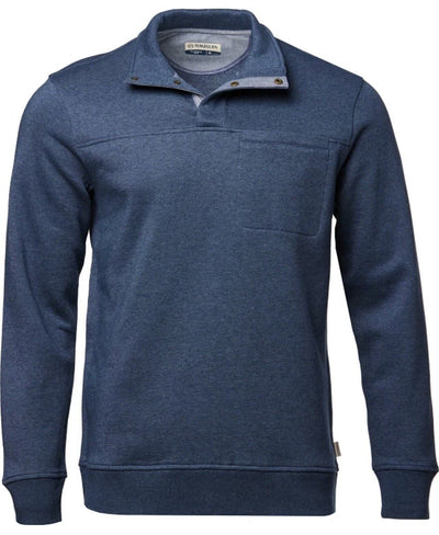 Magellan Mens Campfire Mock Sweater/Jacket Sz M Blue Pullover 1/4 Snap Outdoor