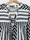 OLD NAVY Aztec Woven Top Sz XL Flutter Sleeves Blouse Southwestern Boho