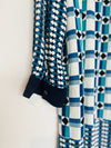 MAEVE Anthropologie Mod Retro Tunic Dress Sz 8 Geometric Print Long Sleeve