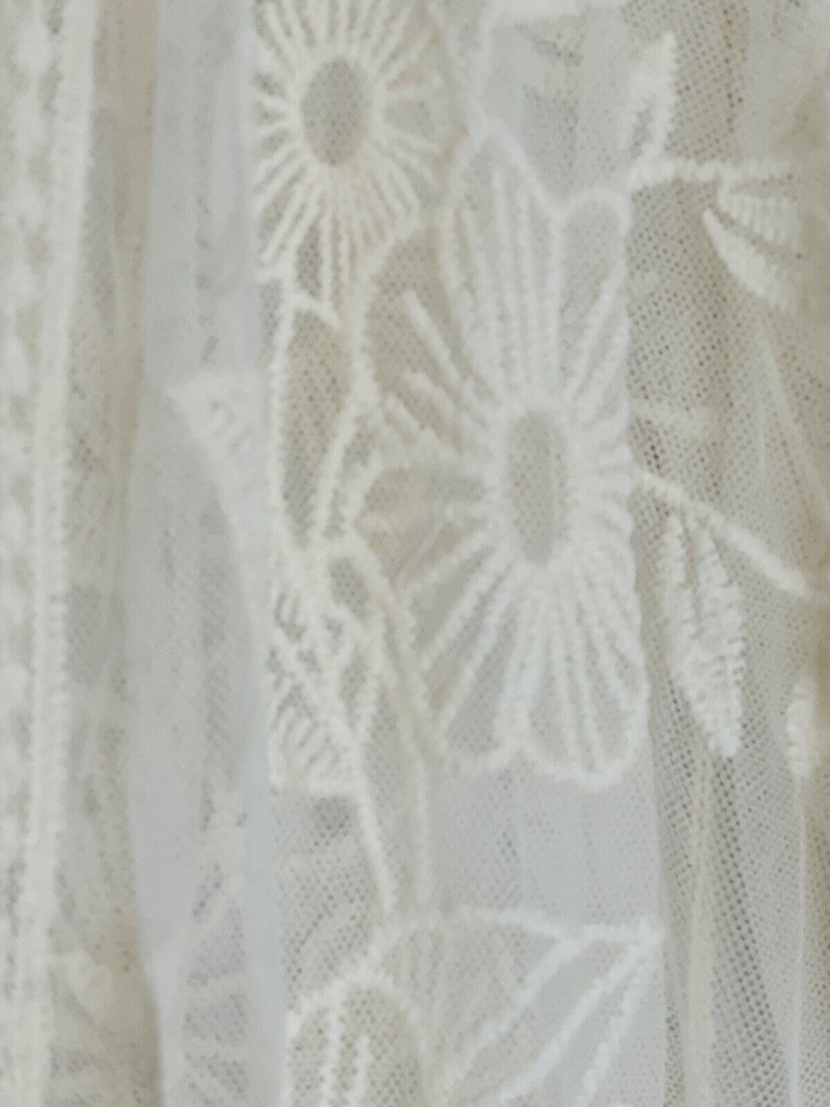 LANE BRYANT Cream Lace Overlay Kimono Cardigan Sz 14/16 Cover Up Boho Western