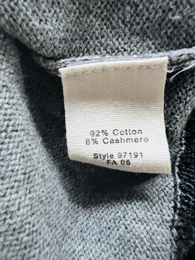 J. CREW Mens Gray Button Cardigan Sz S Cashmere Blend Pockets Grandpa Sweater