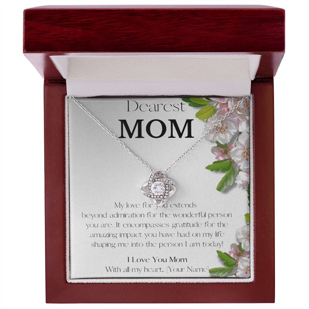 To My Mom Necklace from Daughter, Gift for Mom for Christmas, Birthday –  globrightjewelry