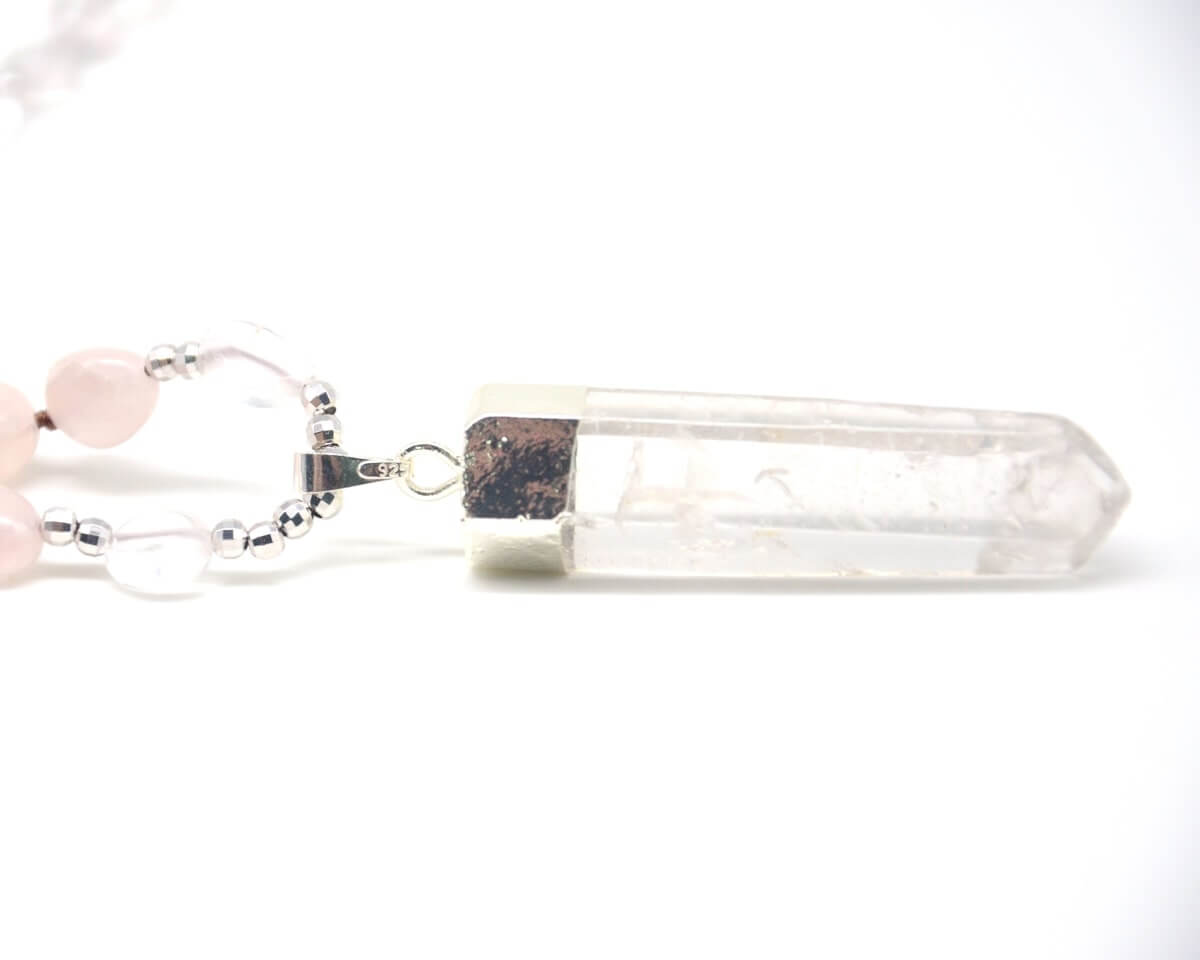 Freya Blush Quartz Necklace-Necklace-Freya Branwyn