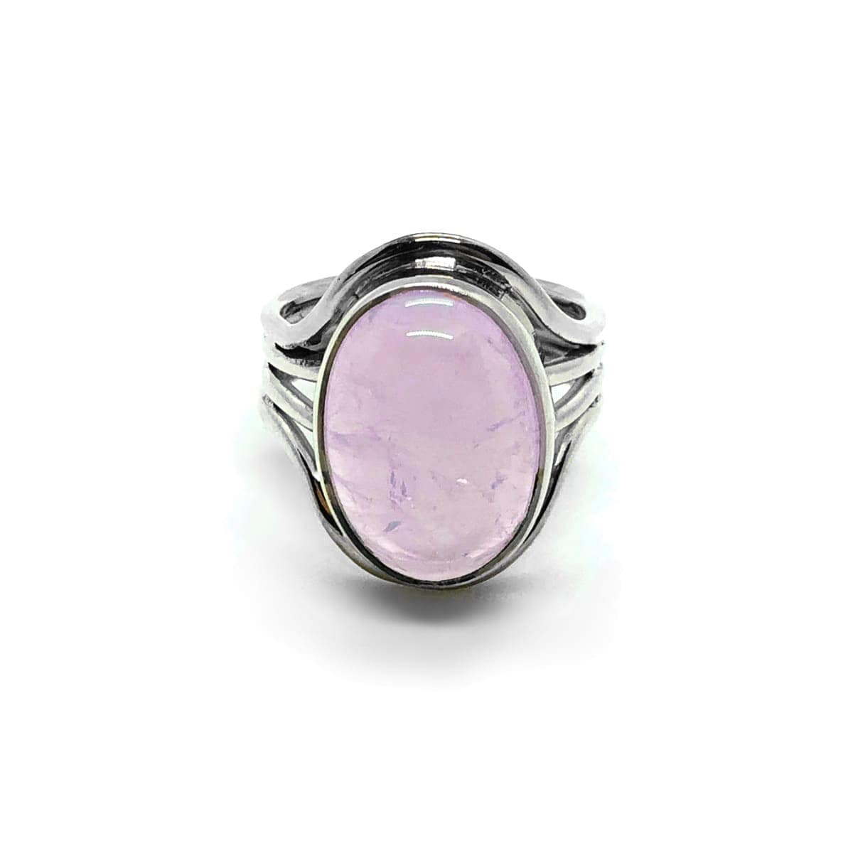 Bohemian Rings Eden Rose Quartz Gemstone Sterling Silver Boho Ring