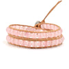 Candy Quartz Leather Free Vegan Wrap Bracelet Freya Branwyn