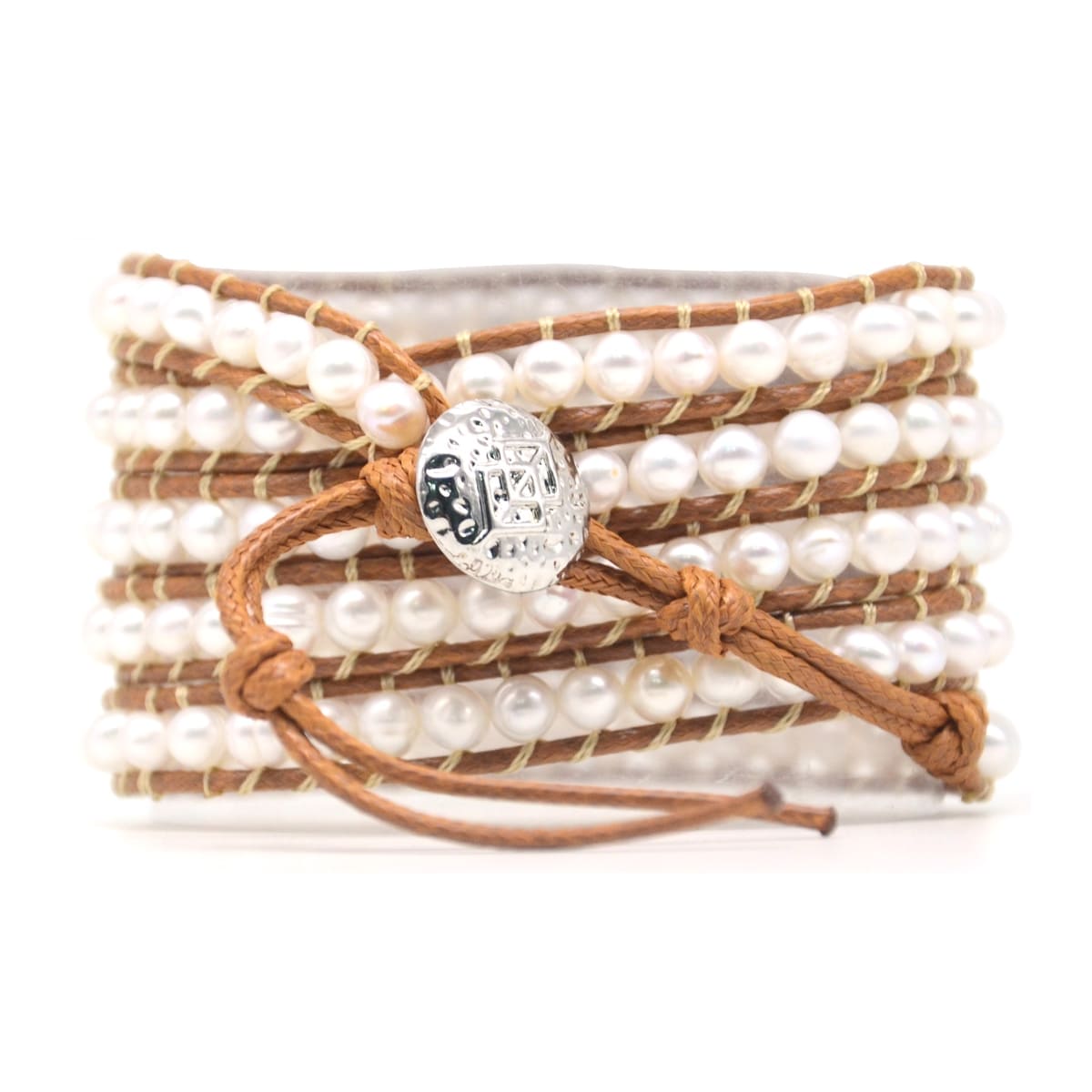 Freshwater Pearl Wrap-Bracelet-Freya Branwyn
