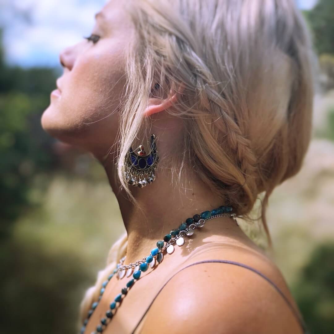 Handmade Afghan Earrings-Earrings-Freya Branwyn