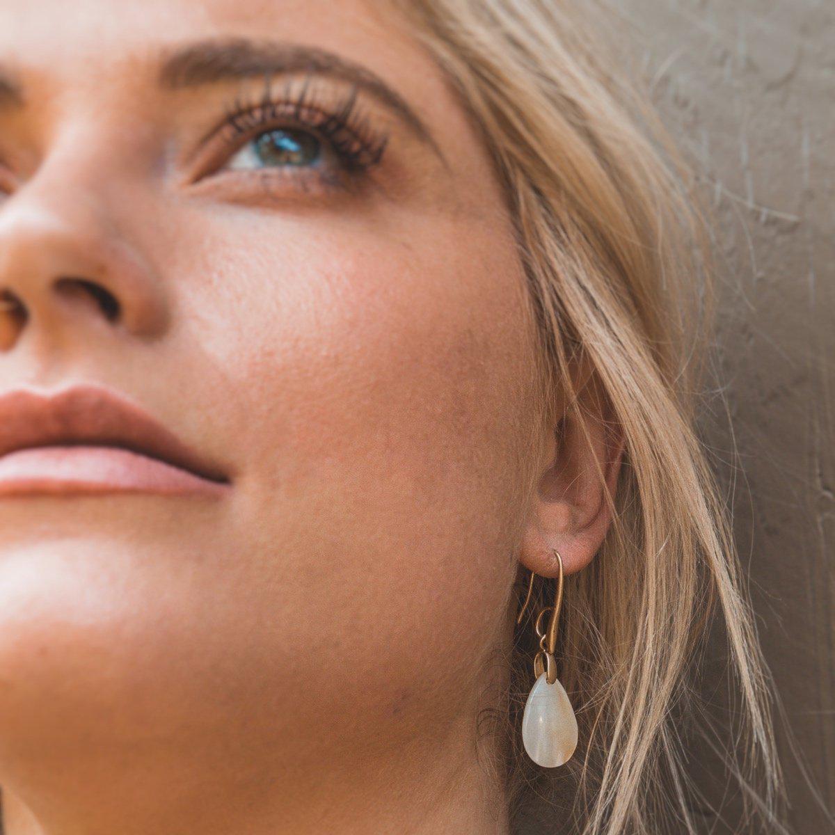 Island Drop Earrings-Earrings-Freya Branwyn