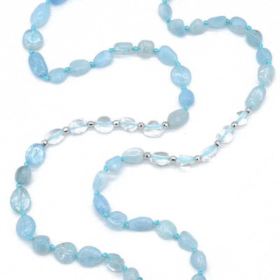 Branwyn Aquamarine Quartz Necklace-Necklace-Freya Branwyn