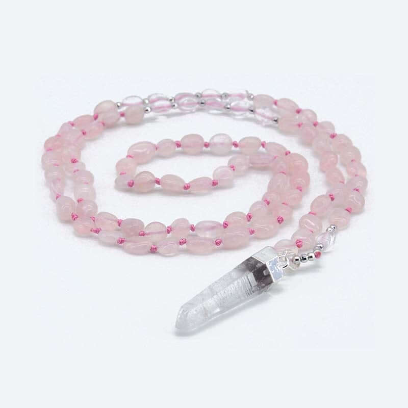 Freya Blush Quartz Necklace-Necklace-Freya Branwyn