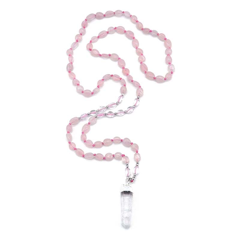 Freya Blush Quartz Necklace