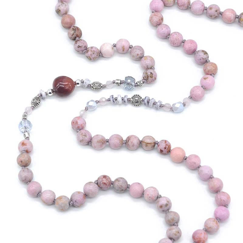 Blush Gilded Agate Necklace-Necklace-Freya Branwyn