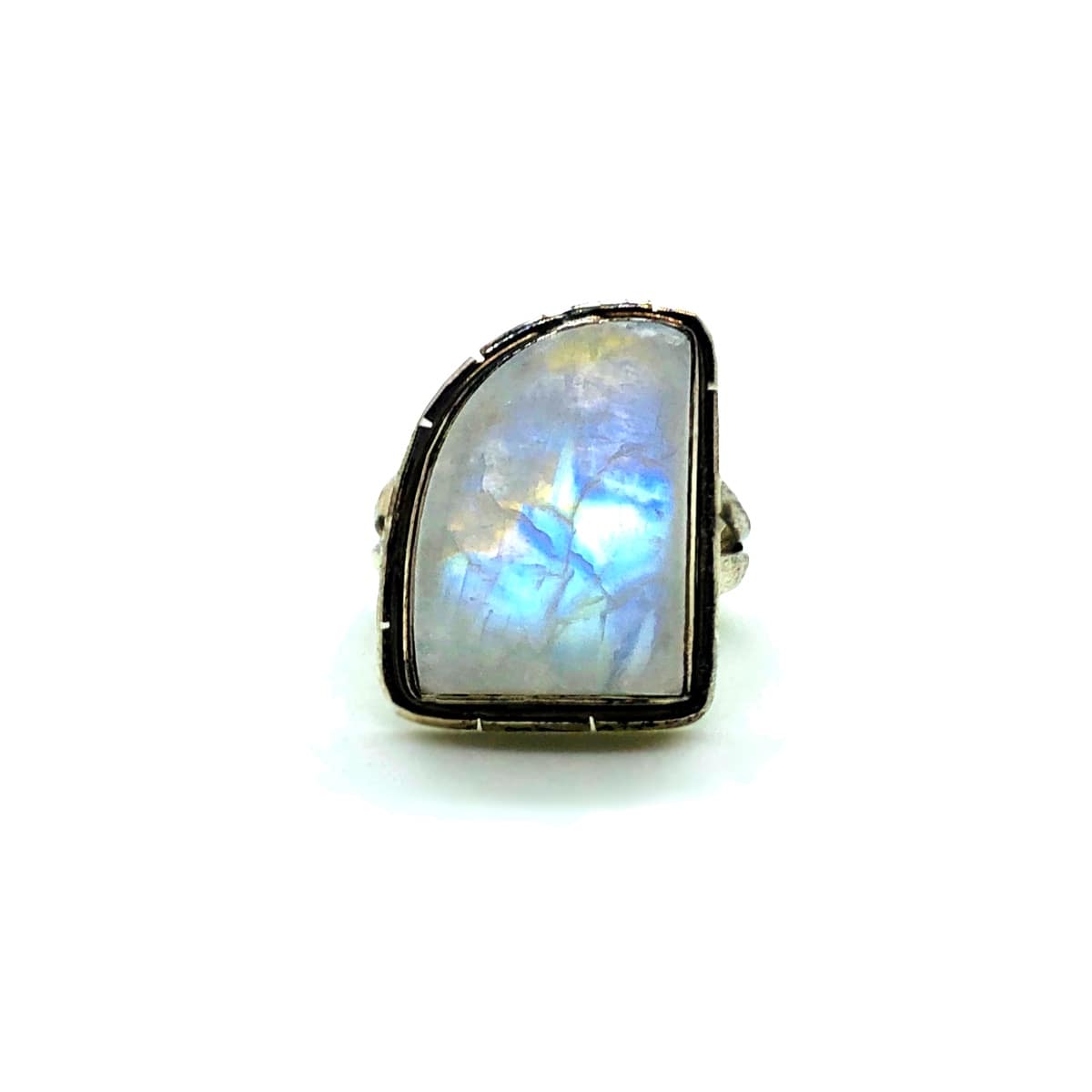 Moonstone Sterling Silver Boho Ring Freya Branwyn Signature Bohemian Unusual Unique