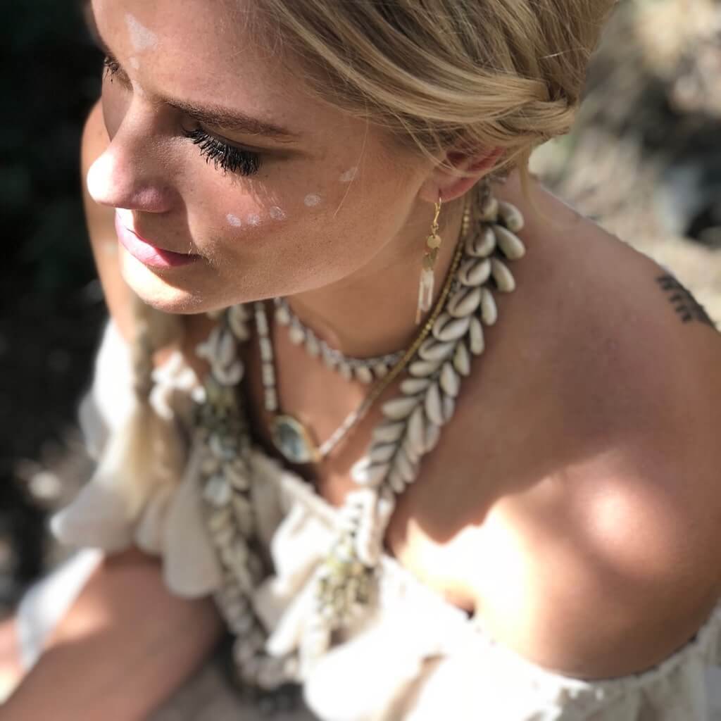 Banjara Vintage Cowrie Necklace-Necklace-Freya Branwyn