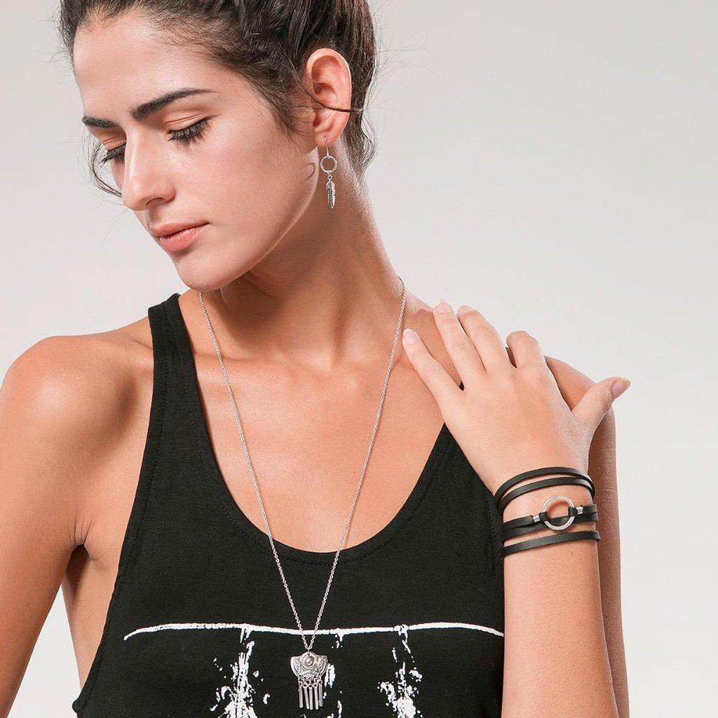 Cirque Leather Bracelet-Bracelet-Freya Branwyn