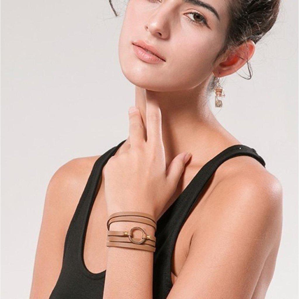 Cirque Leather Bracelet-Bracelet-Freya Branwyn