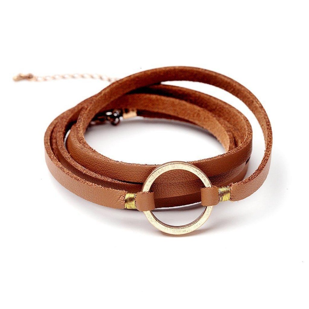 Cirque Leather Bracelet-Bracelet-Freya Branwyn