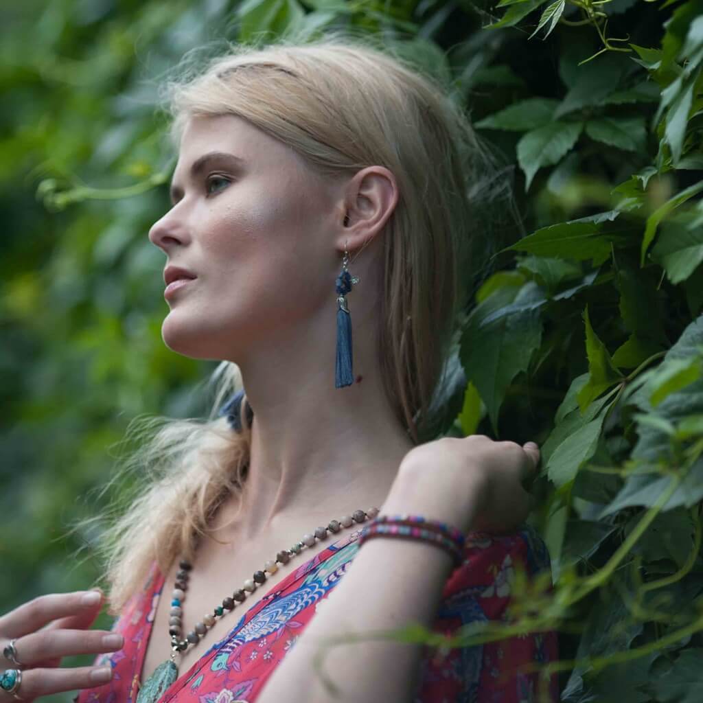 Delilah Tulip Drops-Earrings-Freya Branwyn