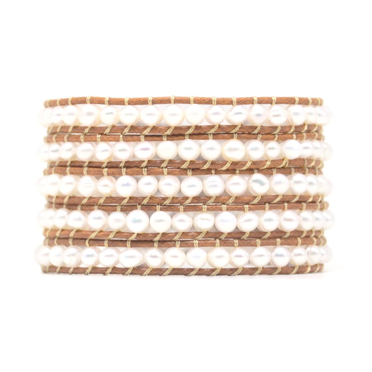 Freshwater Pearl Wrap-Bracelet-Freya Branwyn