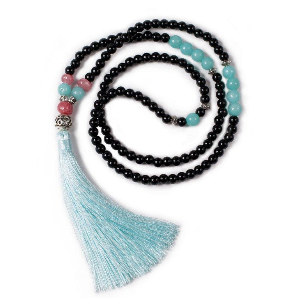 Handtied Amazonite and Kingstone Necklace-Necklace-Freya Branwyn