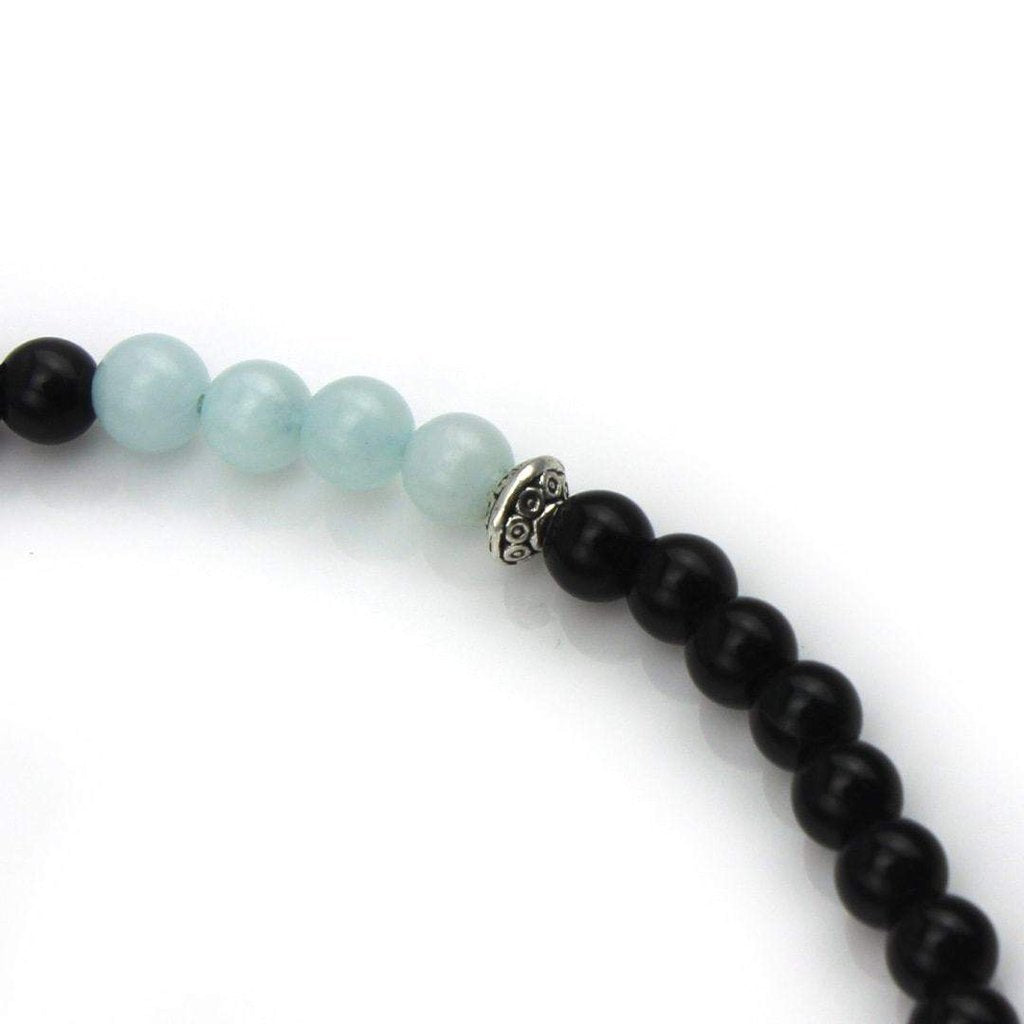 Handtied Amazonite and Kingstone Necklace-Necklace-Freya Branwyn