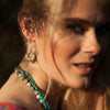 Pearl Ginkgo Leaf Drop Earrings-Earrings-Freya Branwyn