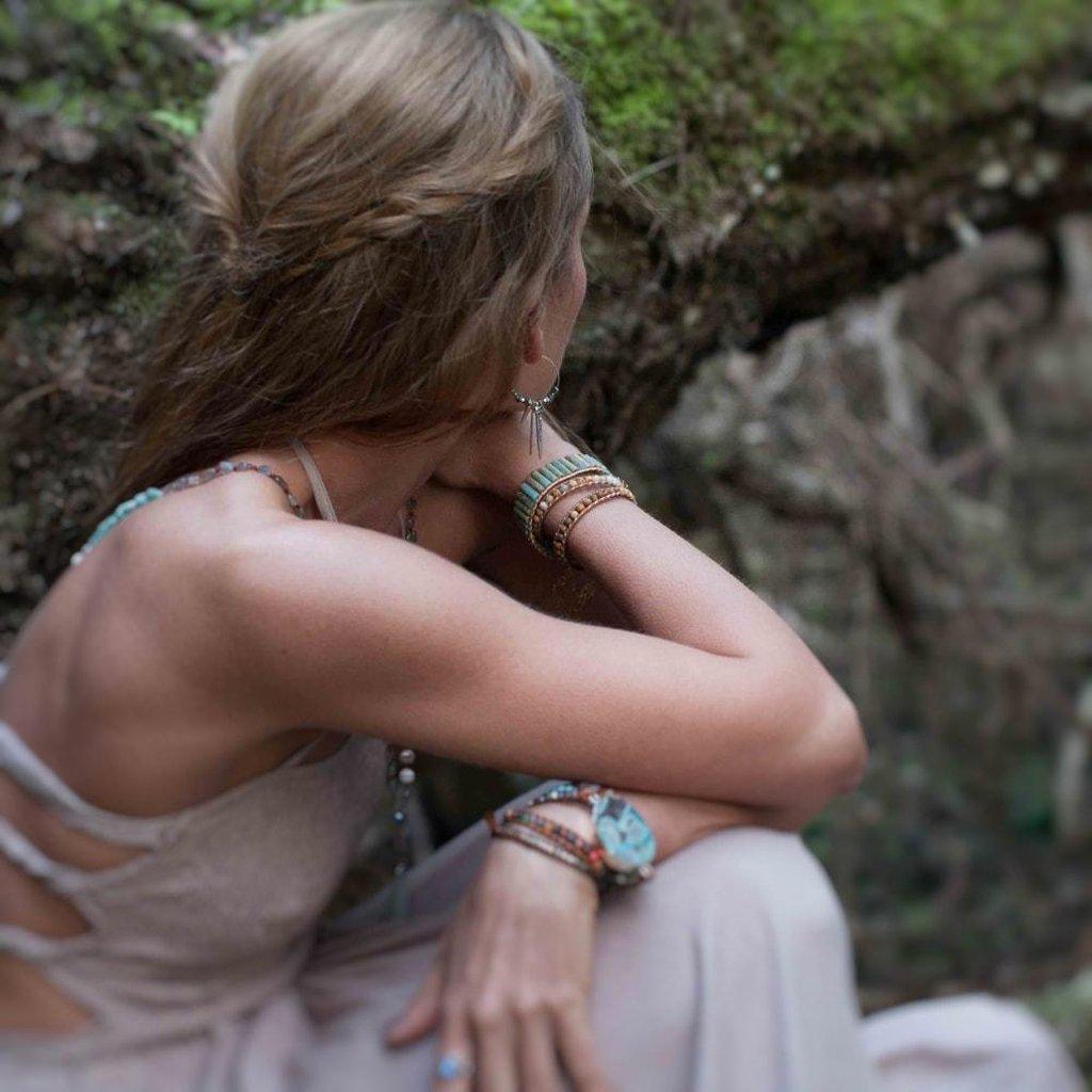 Thera Stone Earrings-Earrings-Freya Branwyn