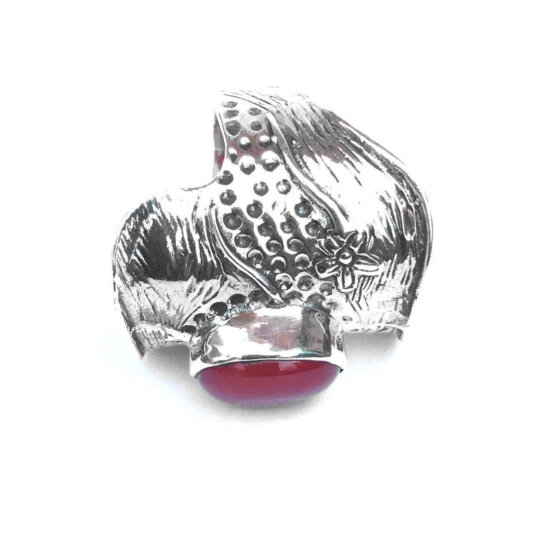 Vera Carnelian Ring-Rings-Freya Branwyn