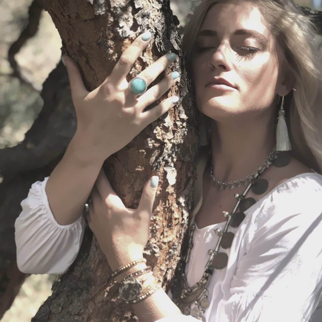 Vintage Moon Necklace-Necklace-Freya Branwyn